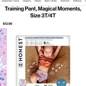 The Honest Company Training Pant - Magical Moments Design